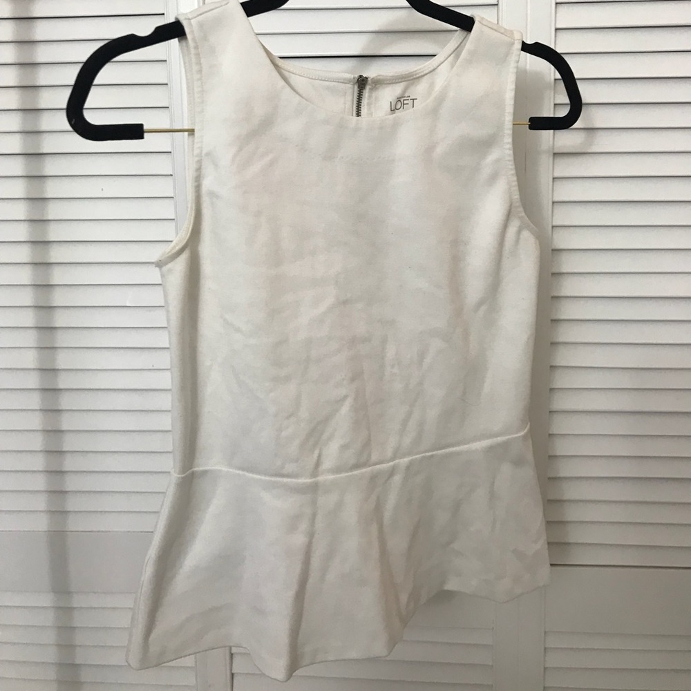 Loft white dress shirt